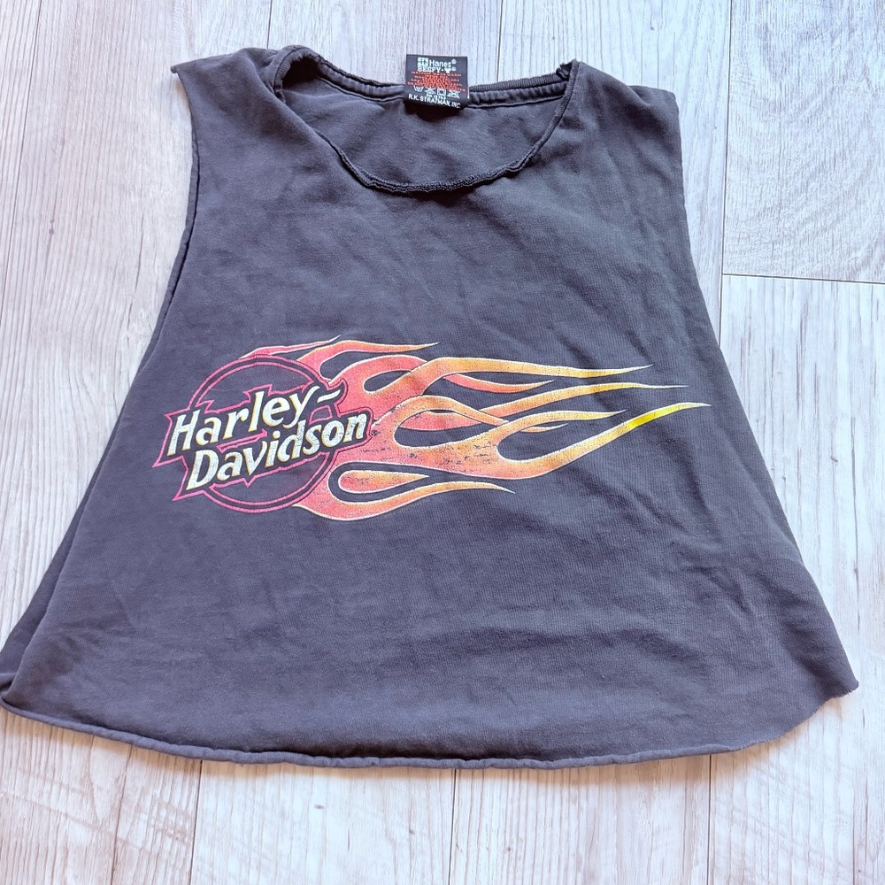Vintage Harley Davidson Crop